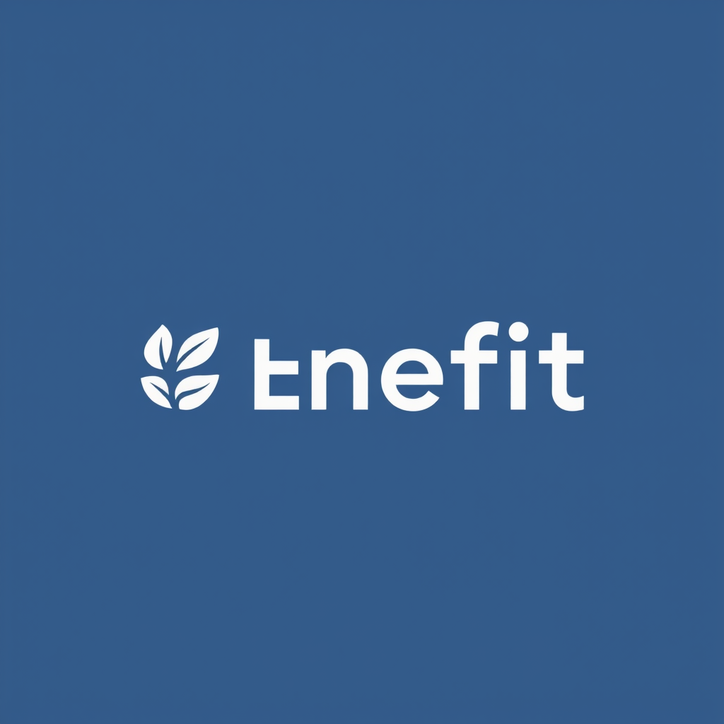 Enefit uzņēmuma logotips ar mūsdienīgu dizainu un zilā krāsā